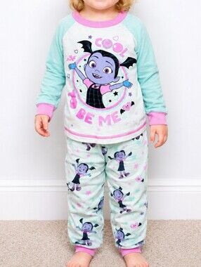 Disney Vampirina Pajama Set Girls 2T Toddler 2 Piece PJ Set Cute Halloween